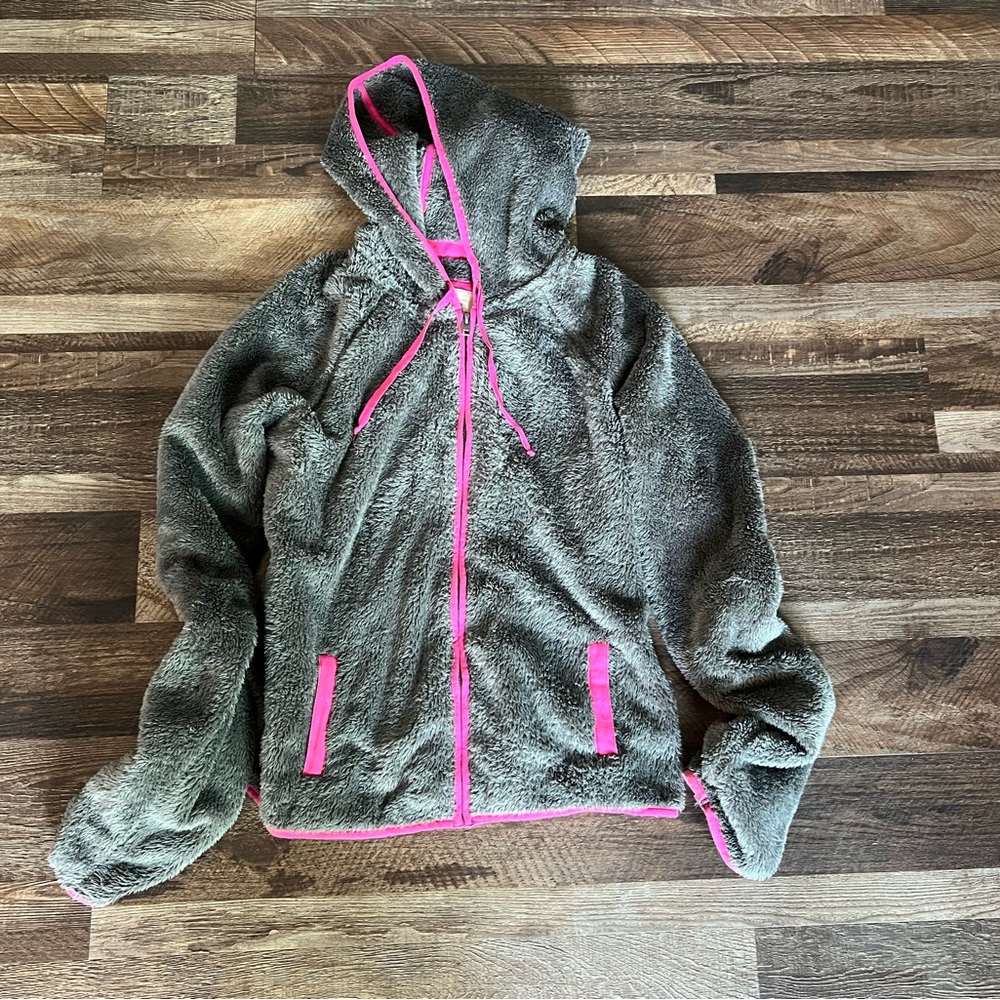 Hollister fleece zip up hoodie